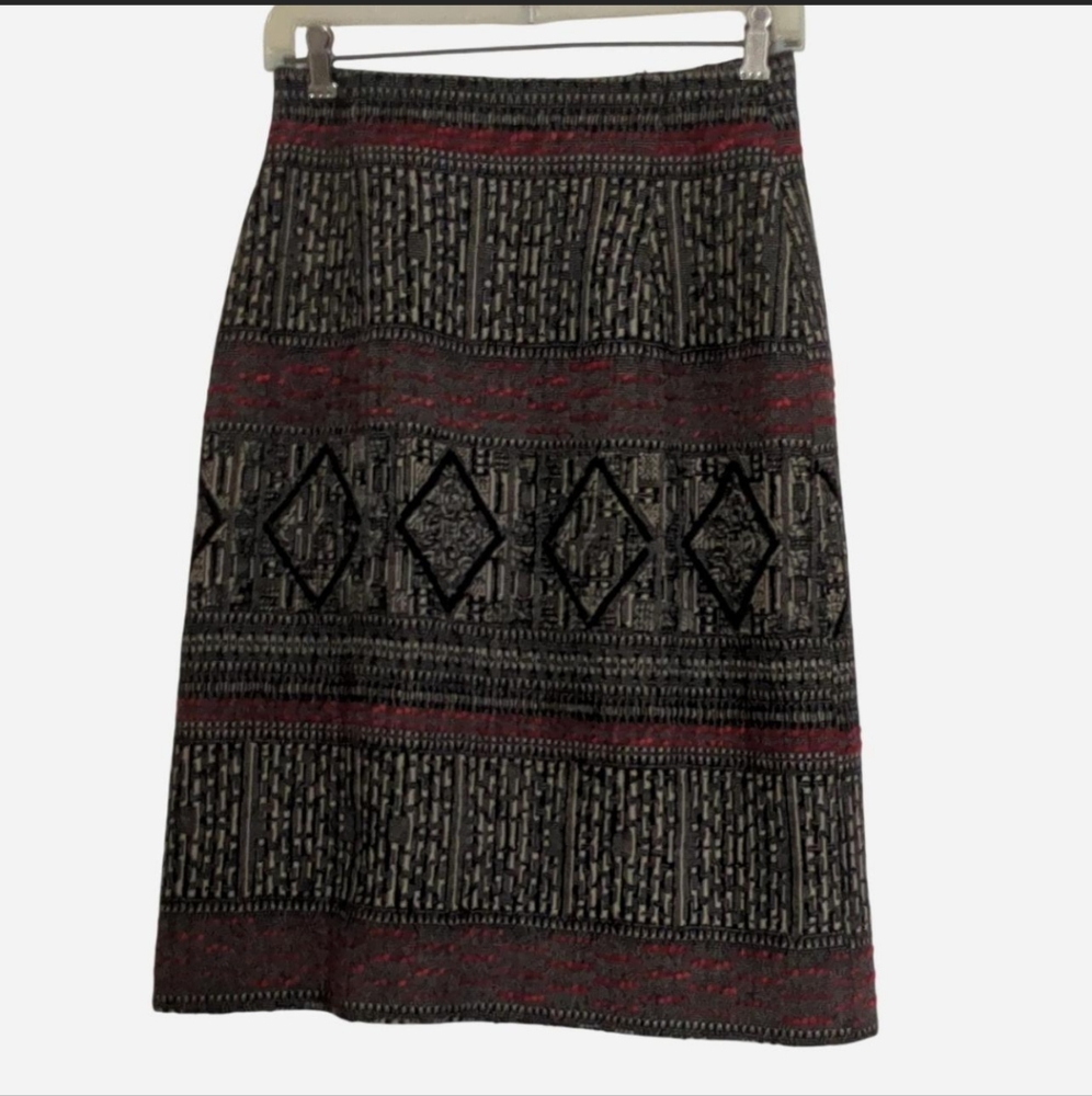 Zenobia A Line M Skirt Patterned Size 14
